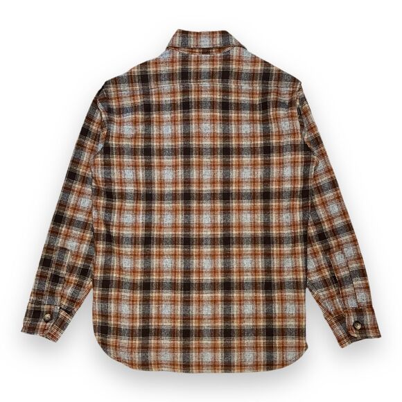 Amana Woolen Mill Workwear Shirt Mens Medium 80/20 Wool/Nylon 70s Vintage Plaid - Picture 2 of 12